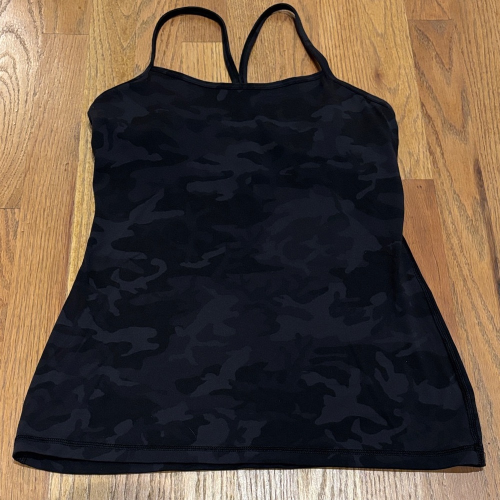 Lululemon Black Camouflage Women's Top